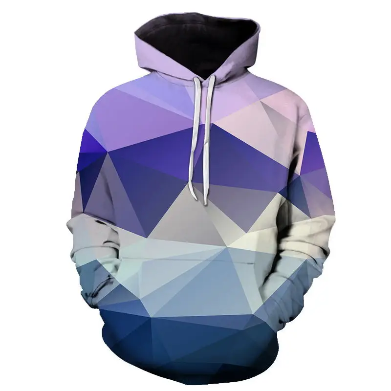 

New Fashion Sweatshirt Men / Women 3d Hoodies Print Diamond lattice pattern Slim Unisex Slim Stylish Hooded Hoodies Tops 6XL