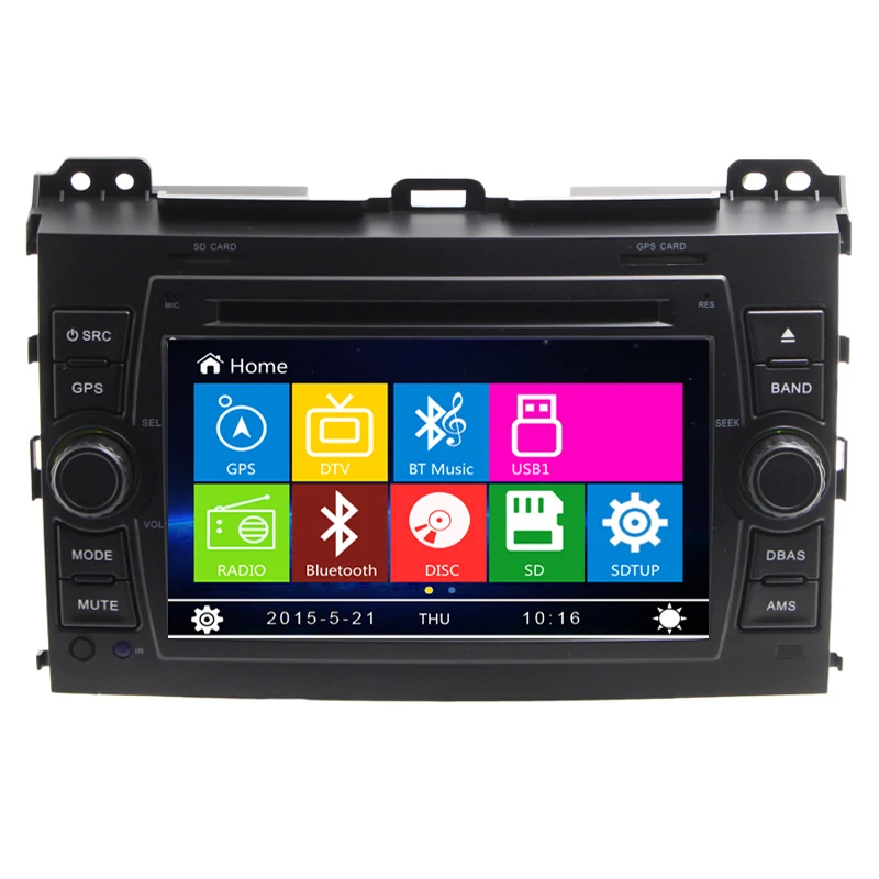 7 inch Car DVD Player GPS Navigation System for Toyota Land Cruiser