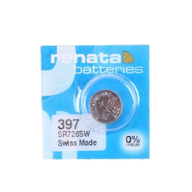 10 шт./лот новые фирменные часы Renata с длительным сроком службы 397 SR726SW батарея для