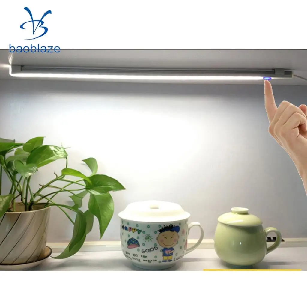 Dimmable USB светодиодный сенсорный датчик полосы света кухонный шкафчик, сервант лампа бар 30 см