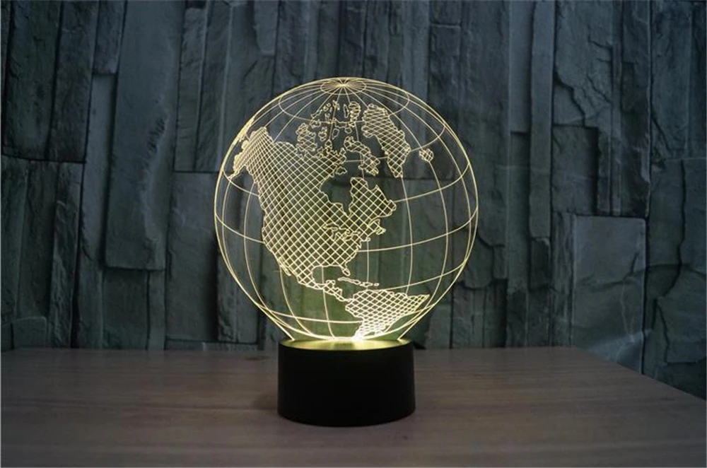 3d лампа оптическая американская светящаяся акриловая стереоскопическая