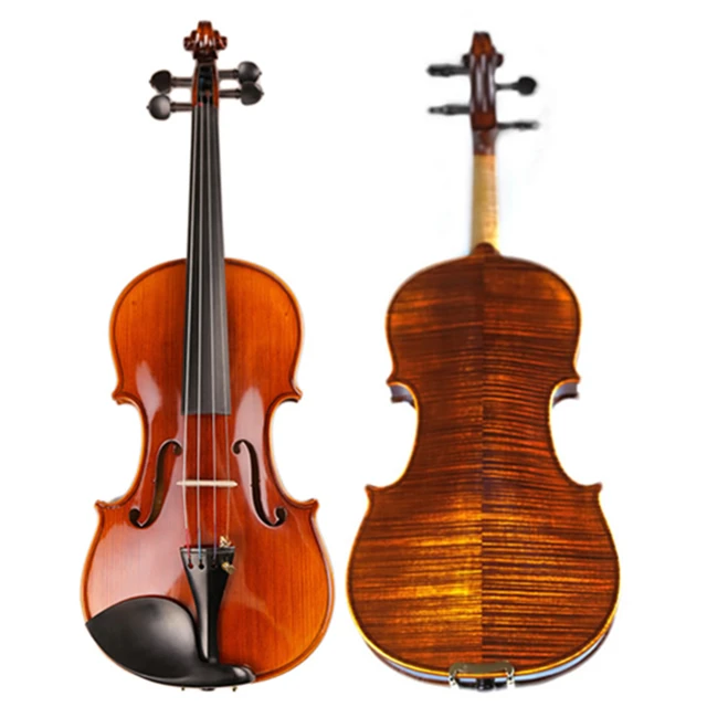 Best Offers High-end Professional Spirit Varnish Violin Naturally Dried Stripes Maple Handcraft Antique Violino TONGLING Brand