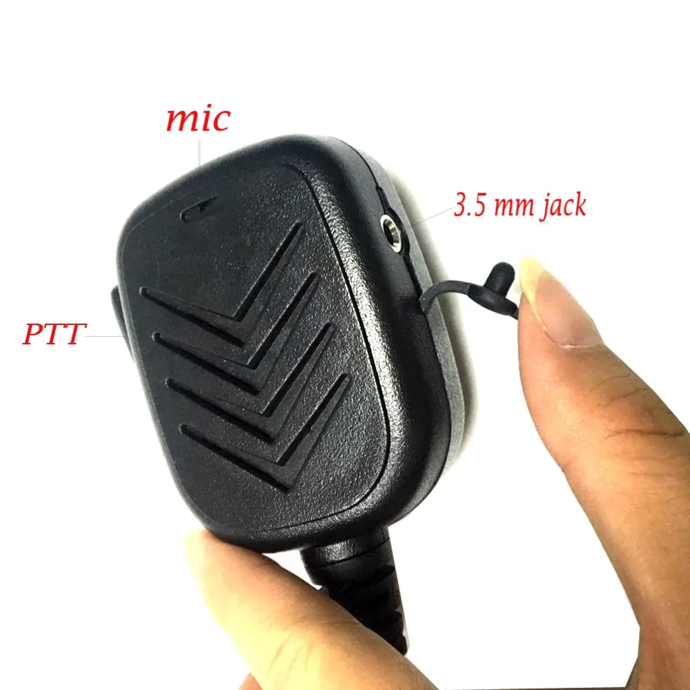 NEW Handheld PTT Speaker mic for Yaesu VX-8R VX8R VX-8DR VX8DR VX-8GR Two Way Radio (7)