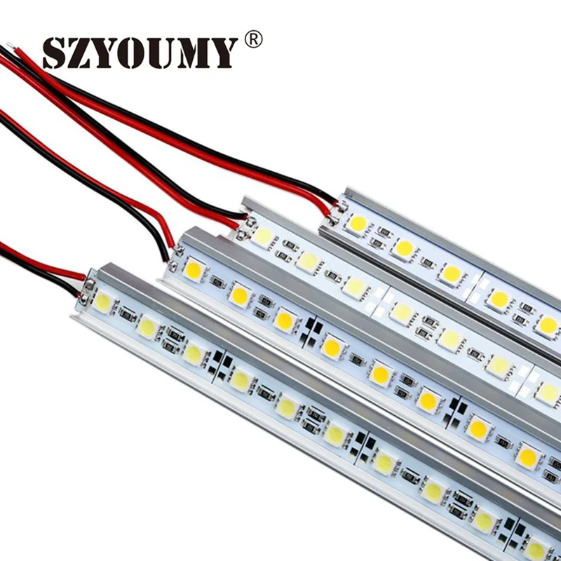 SZYOUMY 5050 светодиодный бар свет не водонепроницаемый 5050 SMD 36 светодиодный s 50 см светодиодный жесткий полосы 5050 светодиодный трубки Жесткая