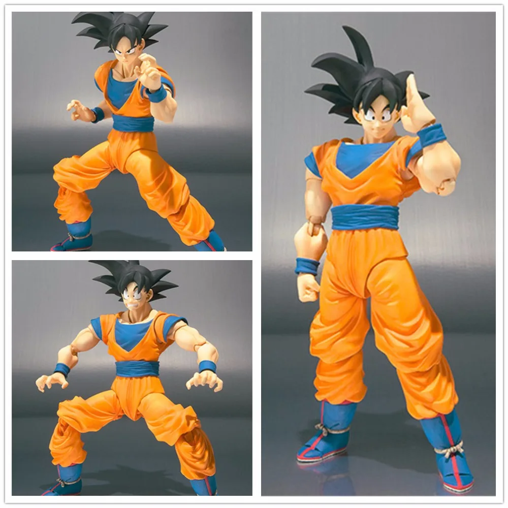 

Dragon Ball Z Son Goku SHFiguarts Son Gokou Super Saiyan Doll PVC Figure Figurine Resin Collection Model Toy Gifts Cosplay