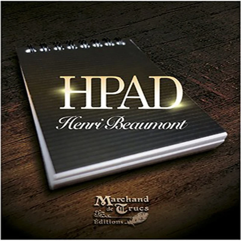 HPad d'henri Beaumont (DVD avec Gimmick) tour de magie A7 carnet accessoires de magie fermer la scène de rue mentalisme magique