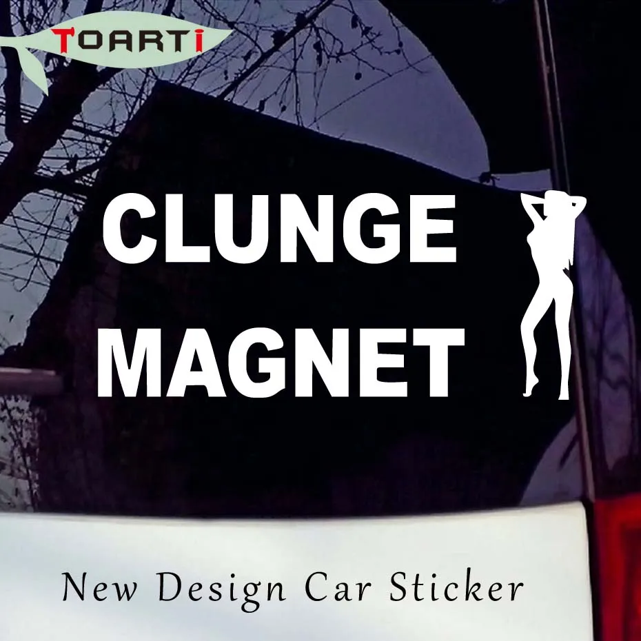 2310 CM Clunge Magnet Sexy Lady Menimbulkan Stiker Mobil Lucu Vinyl