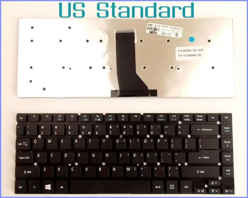 

Laptop Keyboard for Acer Aspire 3830 3830G 3830T 3830TG 4830T 4830TG 4830 4830G 4755 4755G US Version Black