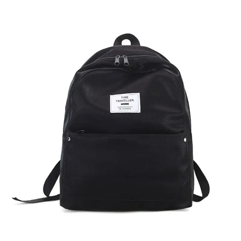 

Women's Girl Velvet Backpack Rucksack School Shoulder Bags Travel Bookbag Casual Daypack