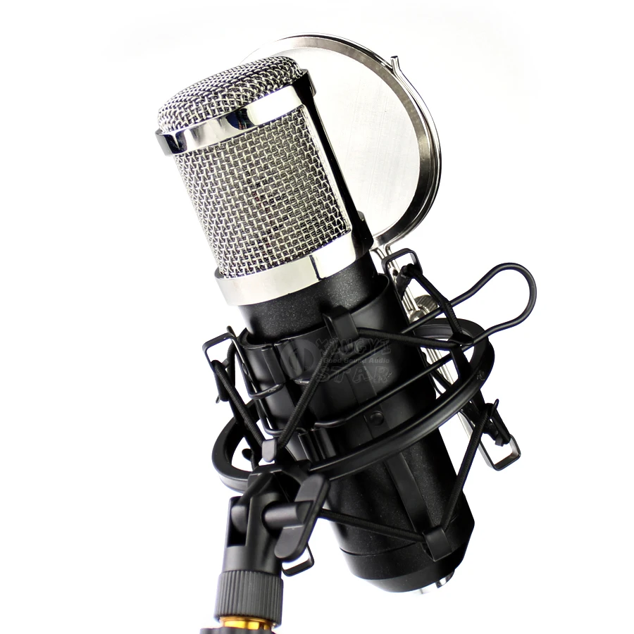 Metal Shock Mount Spider Microphone Stand Wind Screen Pop Filter Mic