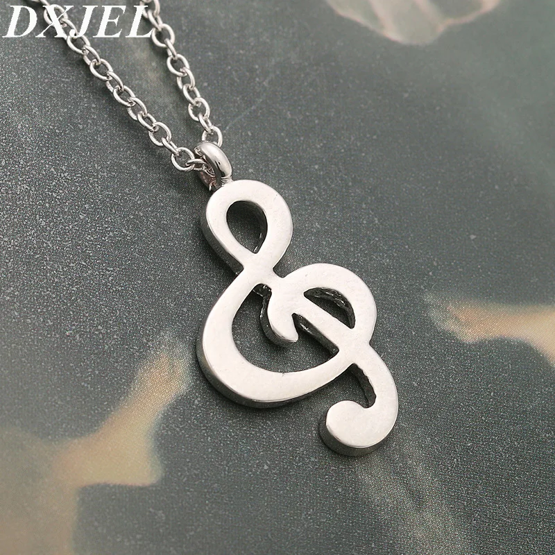 DXJEL Special Gift Necklace Delicate Musical Note Pendant Necklace for