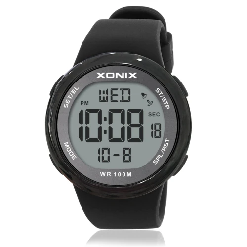Xonix Модные мужские спортивные часы Водонепроницаемый 100 м открытый весело цифровые часы плавание дайвинг наручные часы Reloj Hombre Montre Homme - Цвет: NY  005N(Silicone)