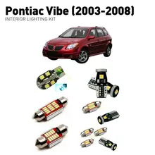 Светодиодные внутренние светильники для pontiac vibe 2003-2008 11 шт. светодиодные фонари для автомобилей комплект освещения автомобильные лампы Canbus