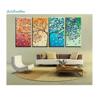 

DIY 5D diamond painting four seasons tree landscape embroidery resin square / round diamond mosaic multi figure decorative cross