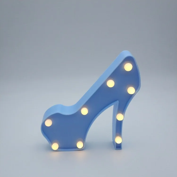 Высокий hee светодиодный моделирование обуви лампа Ночной светильник украшение комнаты настенный светодиодный декоративный светильник s высокий каблук вечерние украшения