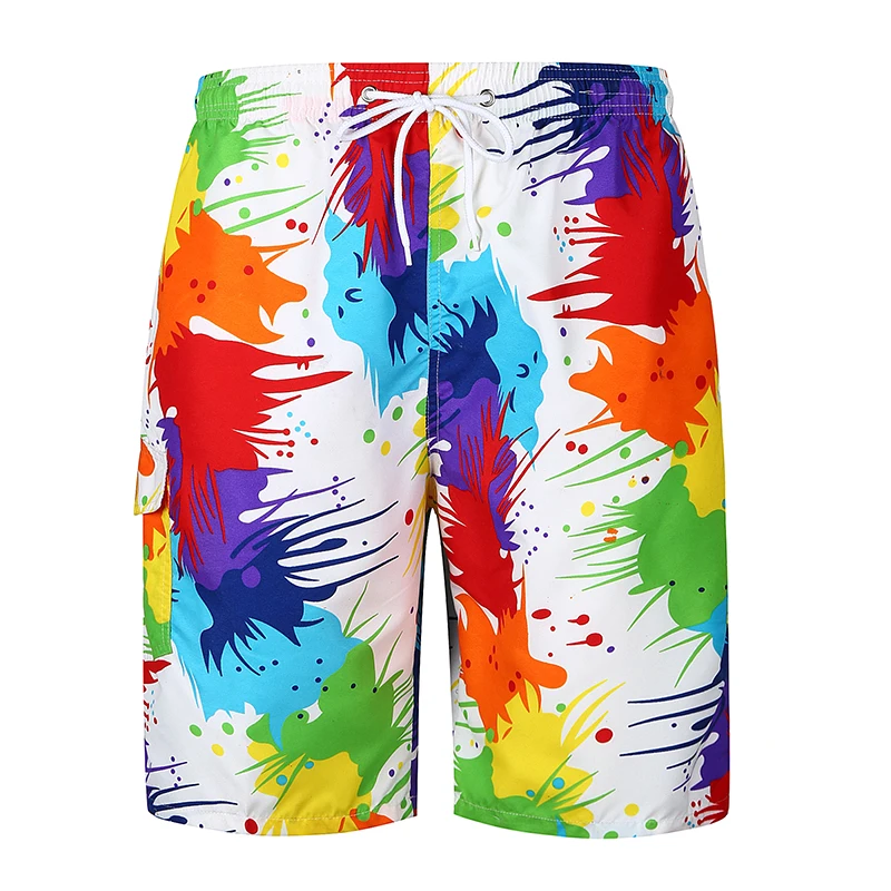 Shorts Mens Bermuda 2018 Summer Colourful Printing Men Beach Hot Cargo