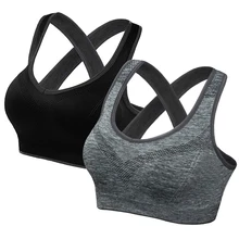 Бесшовный Бюстгальтер для йоги, спортивный бюстгальтер с перекрестной спинкой для бега, гимнастический жилет, женский пуховик, спортивный бюстгальтер, топ, женская одежда для фитнеса