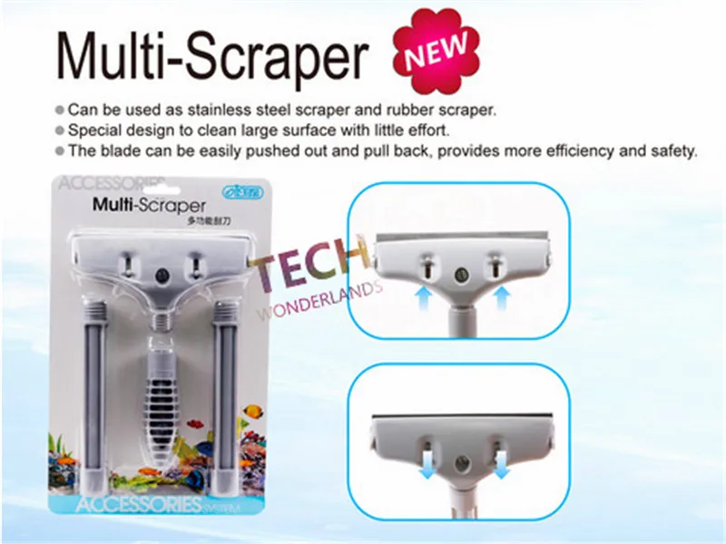 ISTA Rubber And Stainless Blade Muti Scraper To Clean Large Surface