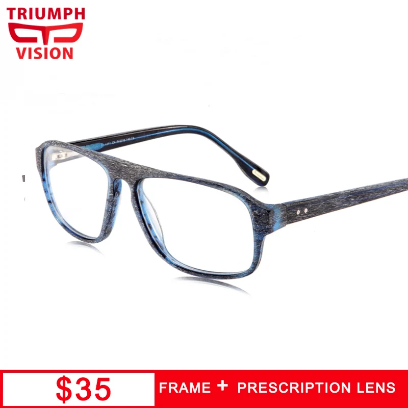 Мужские очки для коррекции близорукости TRIUMPH VISION пилота с защитой от синего