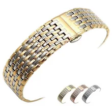High Quality Butterfly Clasp Watchband 13mm 18mm 20mm 22mm Stainless Steel Watch Band Strap Men Silver Rose Gold Bracelet цена High Quality Butterfly Clasp Watchband 13mm 18mm 20mm 22mm Stainless Steel Watch Band Strap Men Silver Rose Gold Bracelet цены онлайн