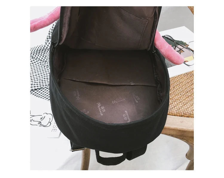 Menghuo Rabbit Canvas Backpack for Women Cute Funny Backpacks for Teenager Girls Lolita Bag Kawaii Backpack Mochilas femininas_40