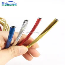 HUANLISUN, 3 метра, u-образный стиль, Декоративная полоса, решетка, хром, автомобильный Кондиционер, розетка, лопасть, автомобильный стиль, tuyeres