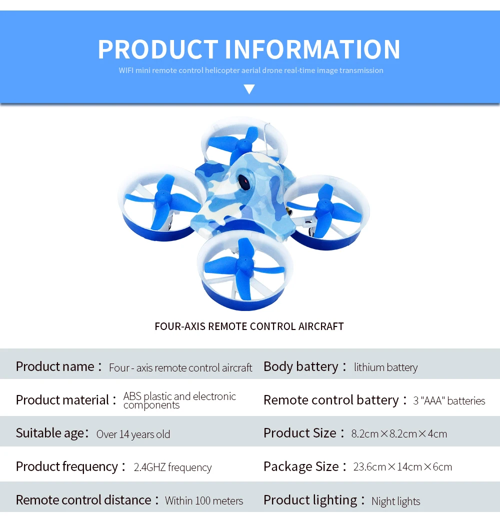 Eboyu(TM) kk2dw 2.4 ГГц 4ch FPV-системы 0.3mp HD Камера Мультикоптер Дрон Wi-Fi FPV-системы Радиоуправляемый Дрон высота удерживайте один ключ возврата 3D переворачивает рулонов