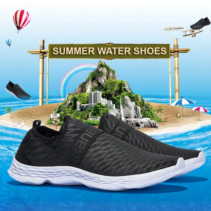 

Outdoor Men Shoes Soft Breathable Beach Shoes Big Plus Size Water Sneakers Seaside Swimming Male Wading Shoes Zapatos Hombre