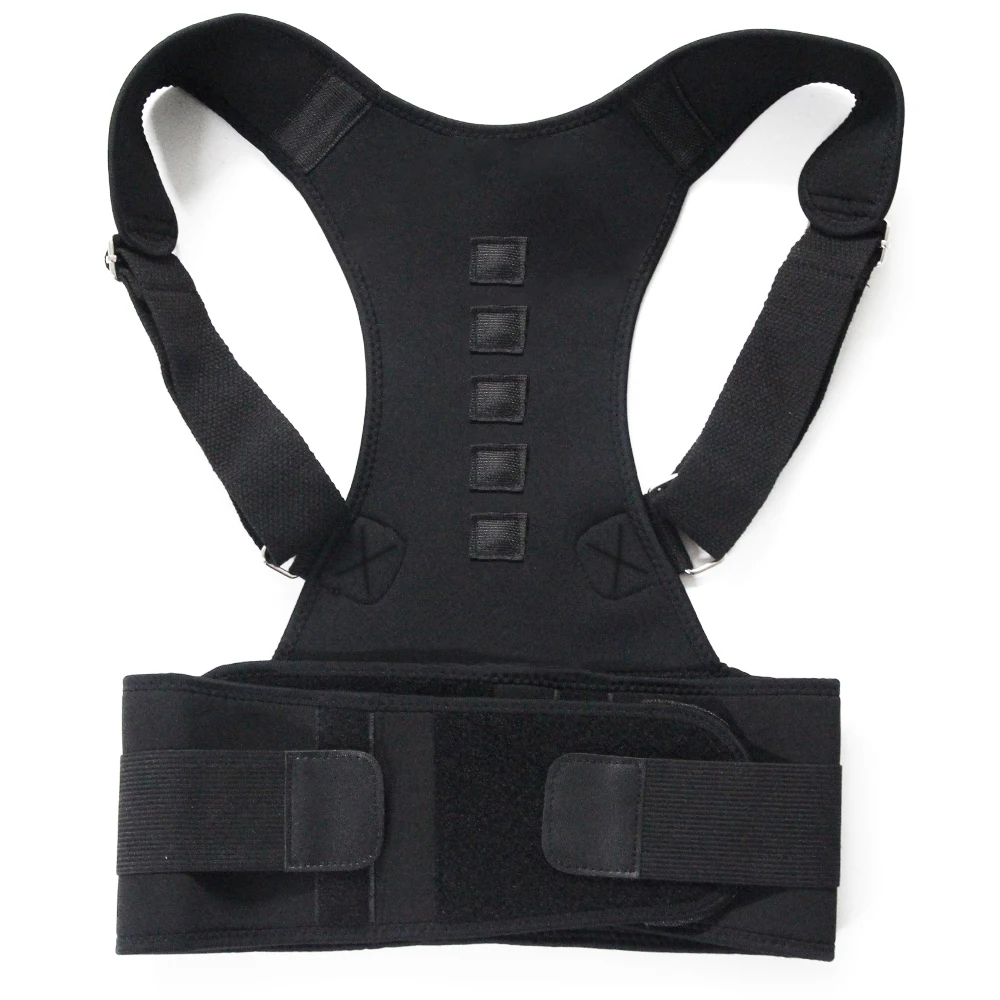 Magnet Neoprene Lower Back Brace Posture Corrector Clavicle Support For Scoliosis Spondylolisthesis Thoracic Relieves Back Pain
