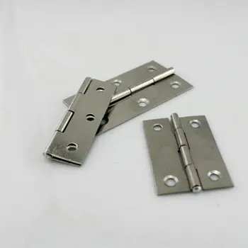 

HQ H6 Folding Type 10Pairs/Lot Household Hardwares 45MM Length AISI304 Stainless Steel Cabinet Hinge