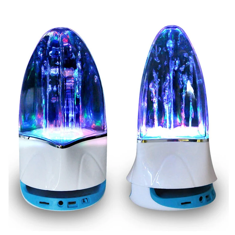 Water dancing bluetooth speakers colorful lights water column music fountain sound card mini computer subwoofer7