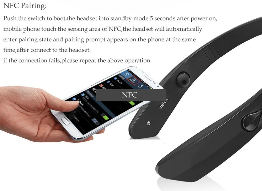 Bluetooth Headphone for Apple iPhone X 10 9 Plus 8 7 6 5 4 Hi Fi Stereo Wireless Headset Mic for Samsung Galaxy S20 S10 S9 S8