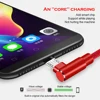 2A rápido de carga de Cable Micro USB de 90 grados 3M Micro de carga de Cable de datos USB para Android Huawei Xiaomi Samsung nylon cable USB ► Foto 3/6