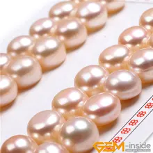 AAA Grade 11mm – 1/2 11mm Natural Freshwater Cultured Pearls Half Drilling Earrings 16 Pairs For Earrings Stud Jewelry Making