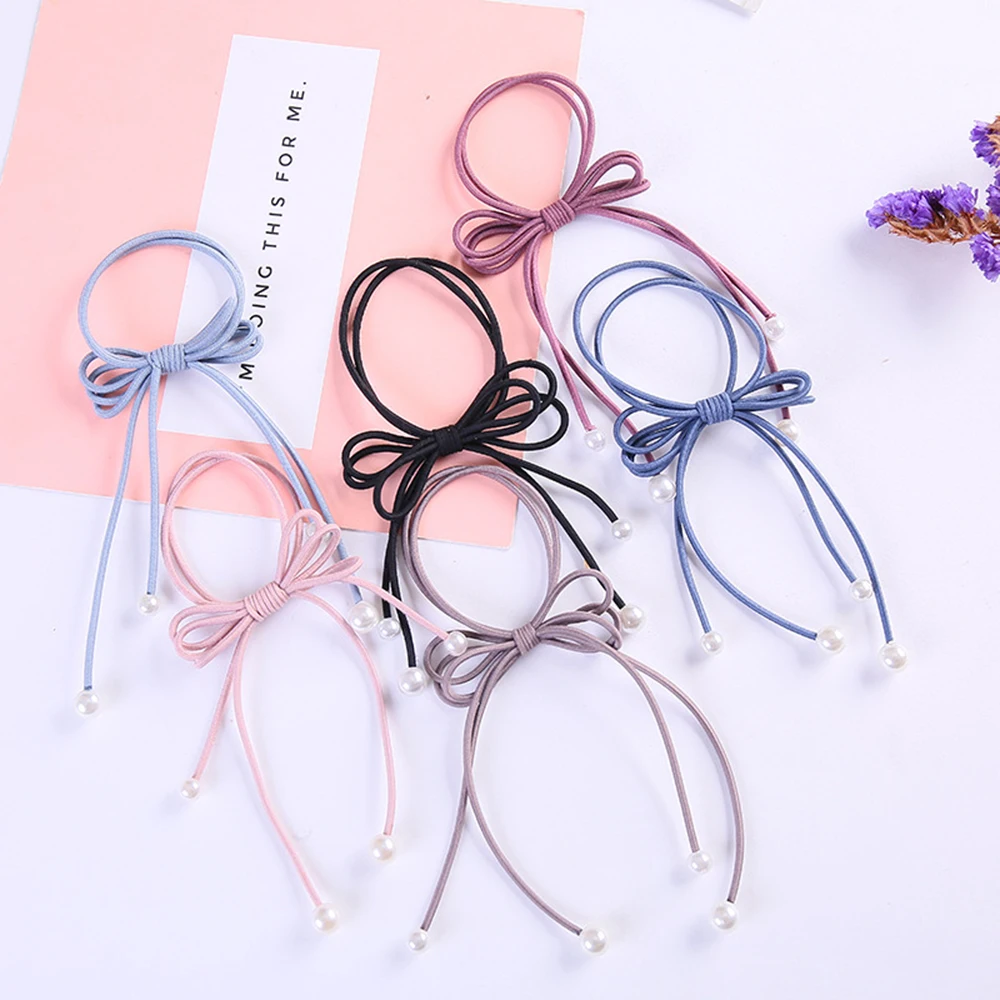 3 Styles Girls Multi-Layer Pearl Hair Rope Solid Color Elasticity Hair Ring Hairband Hair Accessories 3 Styles Girls Multi-Layer Pearl Hair Rope Solid Color Elasticity Hair Ring Hairband Hair Accessories