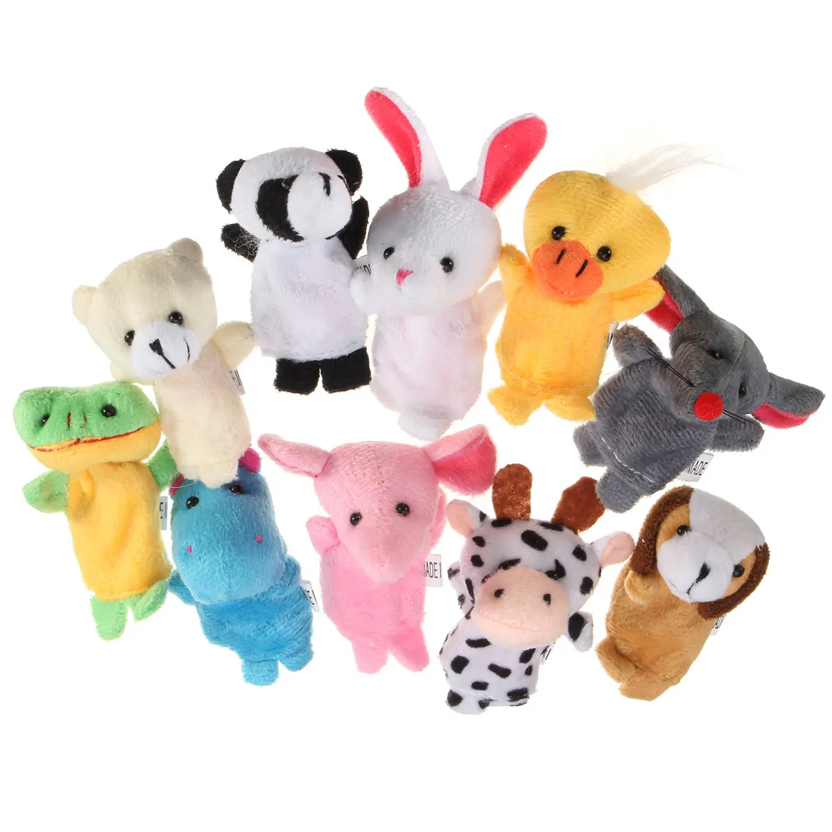 10pcs Animal Cartoon Fingertip Handkasperletheater Puppets Finger Baby Toys