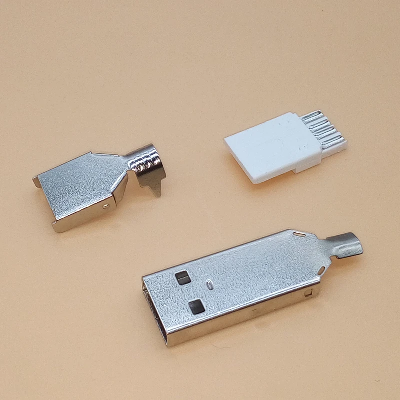 10 шт. USB мужчина три типа Разъем 36,5 мм для PC DIY