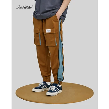 Contrast color cargo-pockets Jogger