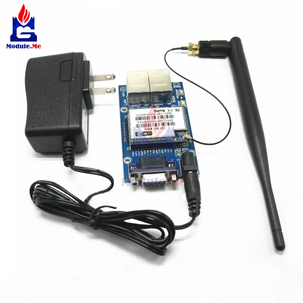 

Hi-link HLK-RM04 Serial-Wifi-Ethernet Wifi Module RS232/RS485 AP Routing Module