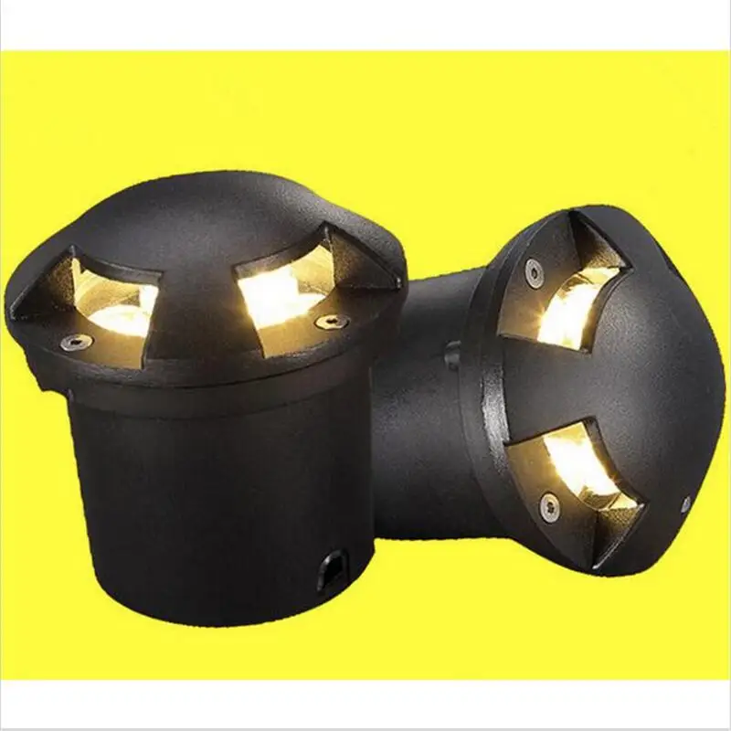

Waterproof 3x3W LED Underground light Ground Garden Path Floor Lamp Outdoor Recessed Deck Light 1/2/4 side view Underground Lamp