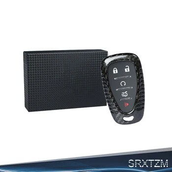 

Carbon Fiber Gloss Car Key Case For 2016-2017 Chevrolet Malibu XL New Car Chevrolet Camaro Key Case