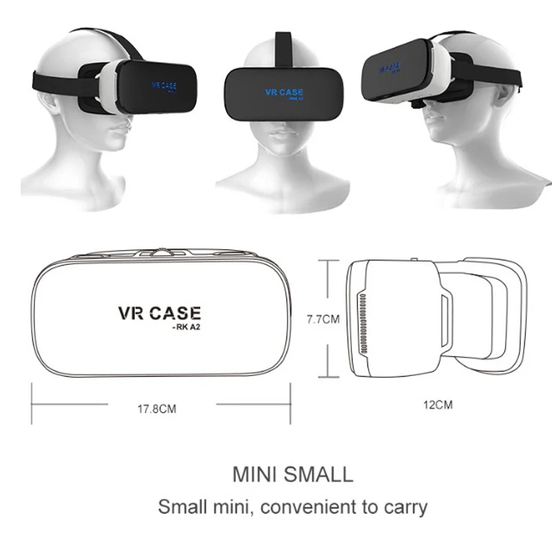 Все в одном VR шлем 3D очки VR чехол RK-A2 Восьмиядерный 2G Очки виртуальной реальности захватывающие прозрачные английские PK Bobovr X1 очки