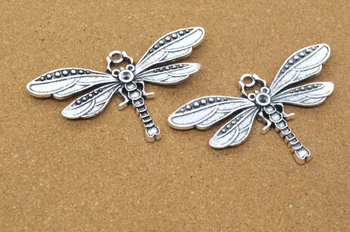 

20pcs Charm dragonfly pendants antique silver 42*72*4mm Handmade children day Jewelry Making earrings bracelet necklace DIY