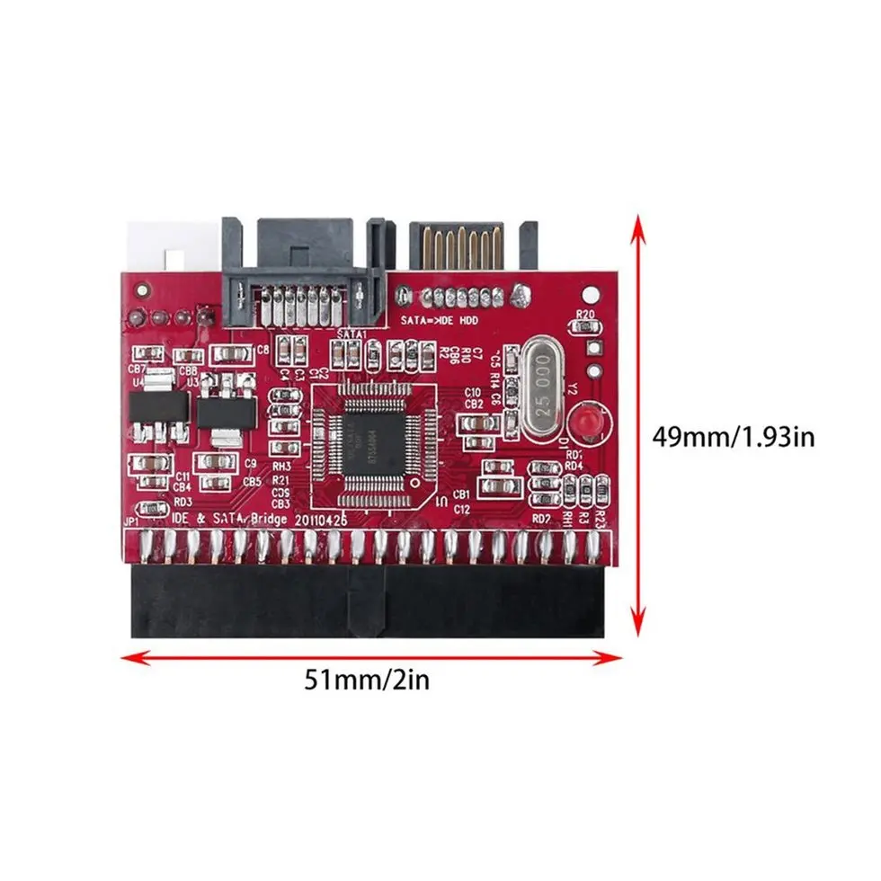 2 шт. IDE HDD SATA Serial ATA адаптер конвертер жесткий диск драйвер Поддержка