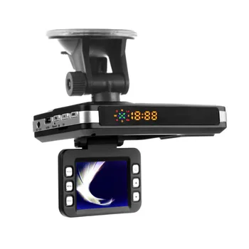 

3 in1 Car DVR Radar Detector Russian Voice dvr Dash Cam G-sensor Record Detector with Russian voice 140 Degree 1080P VGA