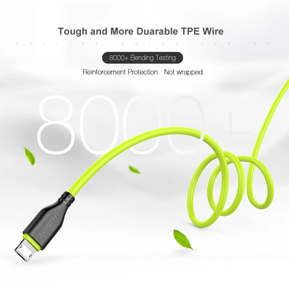  FLOVEME 03 m/1 m 2in1 Reversible USB Beleuchtung Kabel Für iPhone Samsung Xiaomi Micro USB Ladegerä