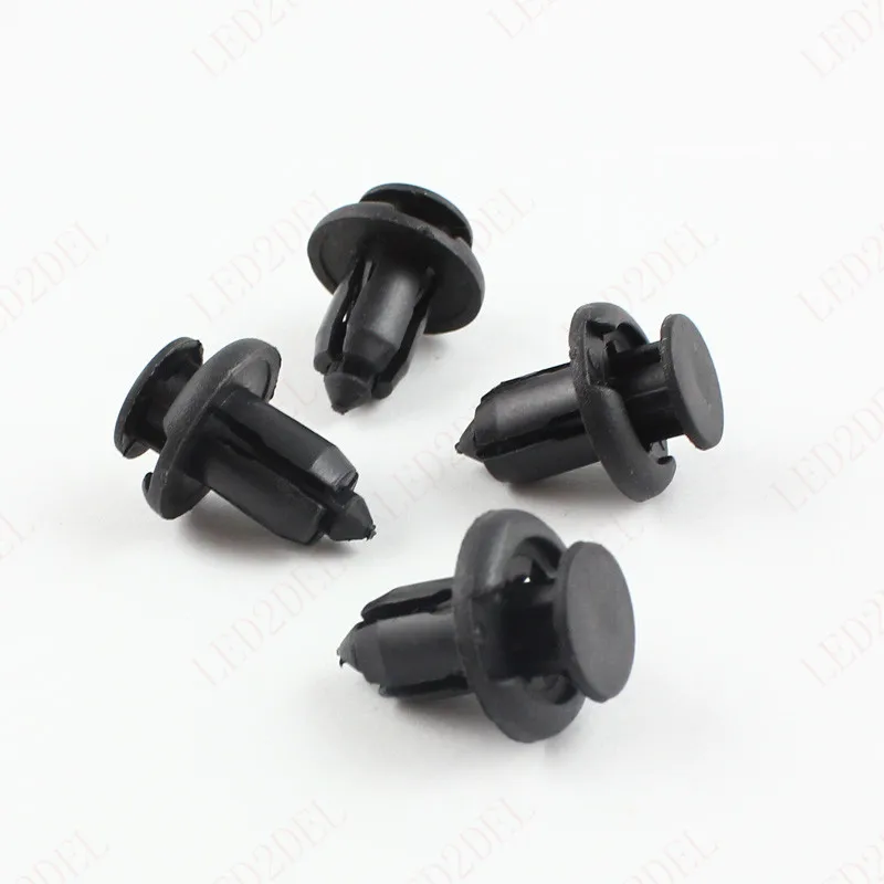 

2018 Car Styling 100pcs 19mm 11mm Black Plastic Push-Type Rivets Fastener Clips Spare Parts For Luxgen 5 7 Suv U6 U7 Turbo