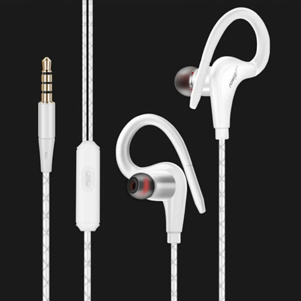 SOONHUA мягкий силиконовый 3 5 мм штекер Ушные крючки Hi Fi спортивные наушники для бега