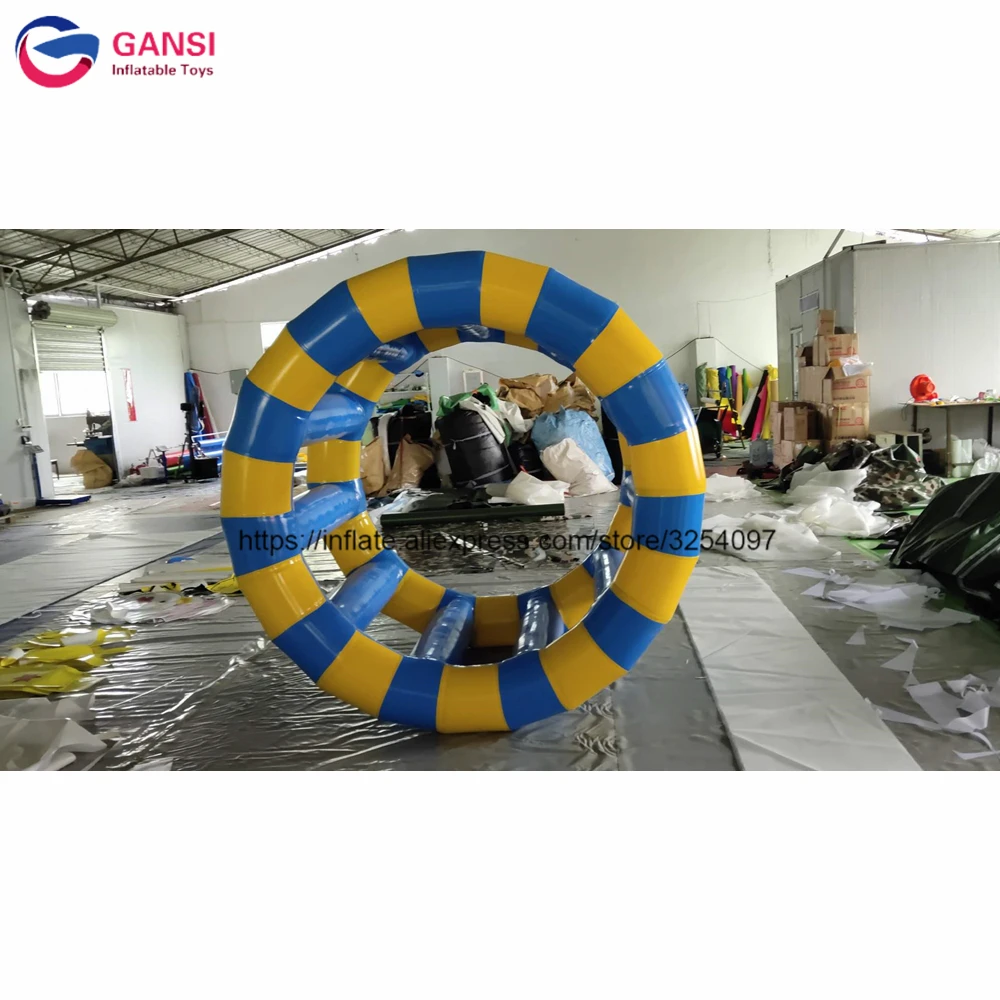 Water Play Equipment Human Hamster Inflatable Water Roller,0.9Mm Pvc Inflatable Water Wheel For Water Games mario millo human games