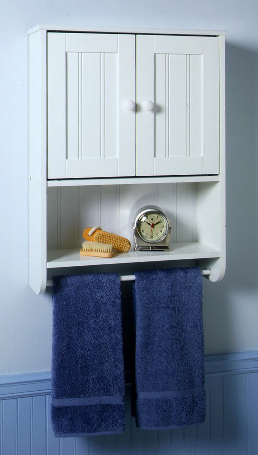 

Zenith Products 9114W White Country Cottage Wall Cabinet